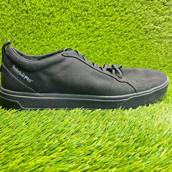 Timberland PRO Burbank Mens Size 15W Black Slip-Resistant Safety Work Shoes